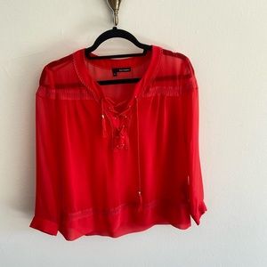 Red blouse